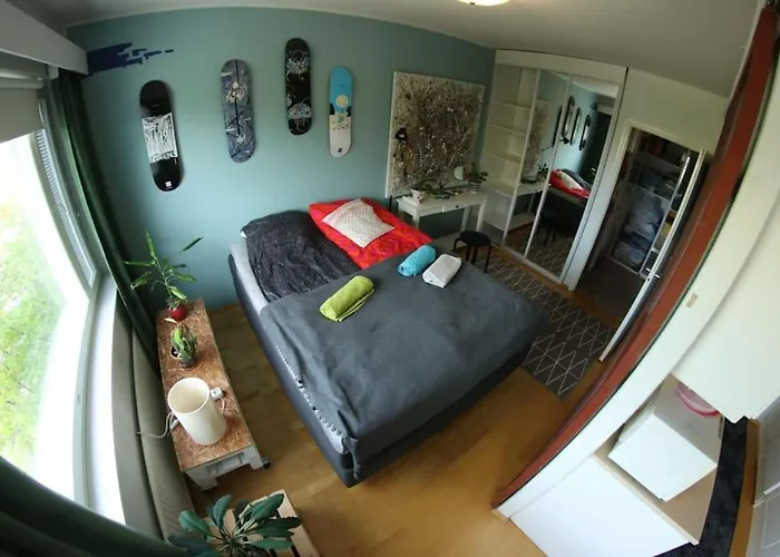 アパート Peaceful With Sauna & Balcony *